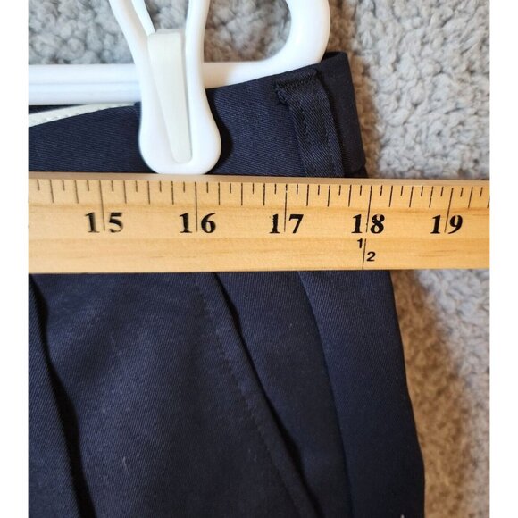 NEW Haggar Cool 18 Navy Blue Comfort Equipped Wrinkle Free Pants Size 38 x 29 - Picture 4 of 13
